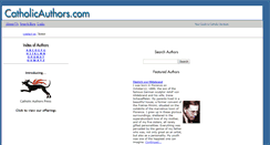 Desktop Screenshot of catholicauthors.com